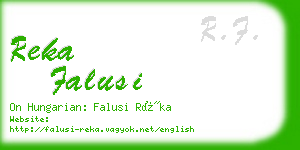 reka falusi business card